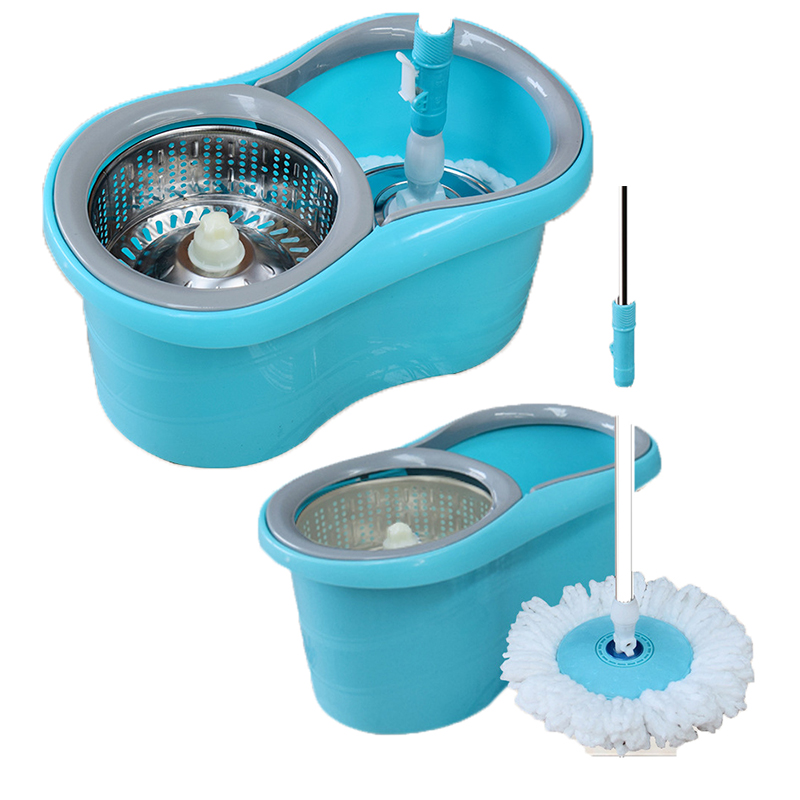 Bucket Smart Mop With Wheels Spin Of Mop Cleaning Floors Microfiber Mop