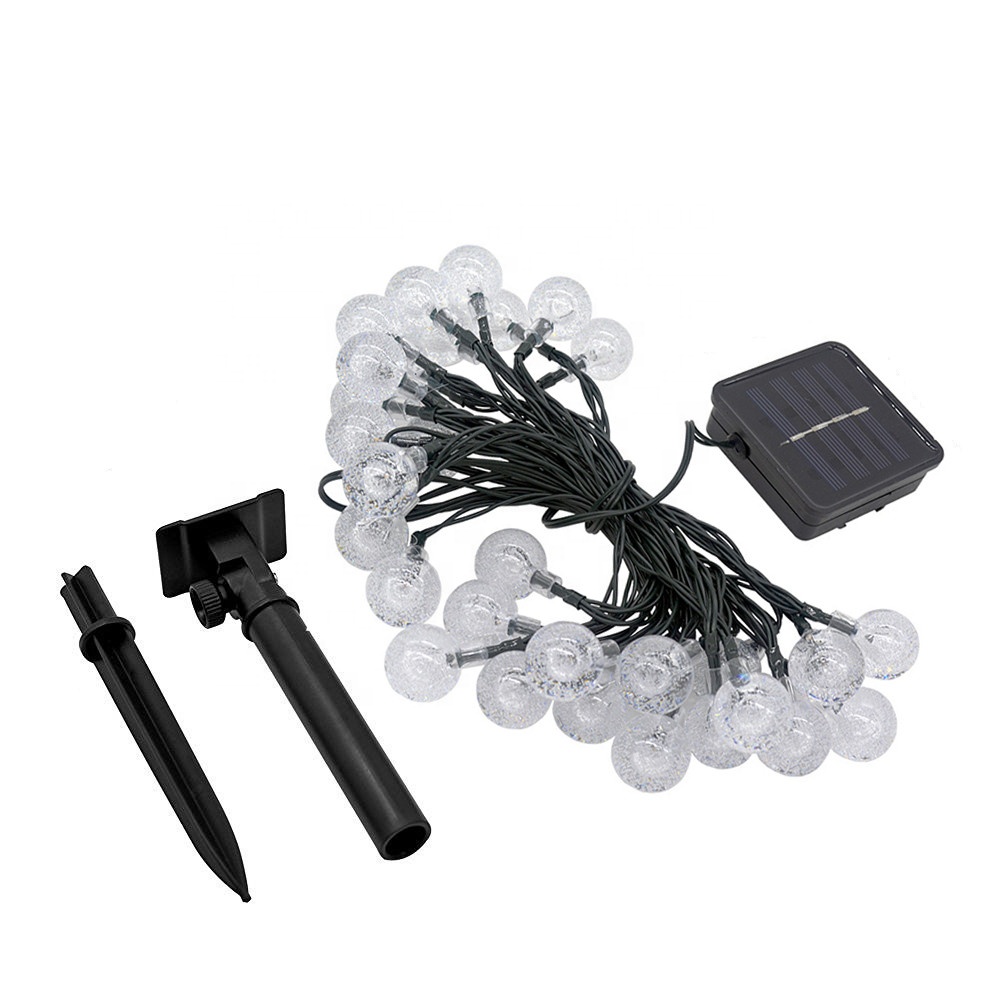 High quality garden string lights with solar panels solar string lights led bulb string lights