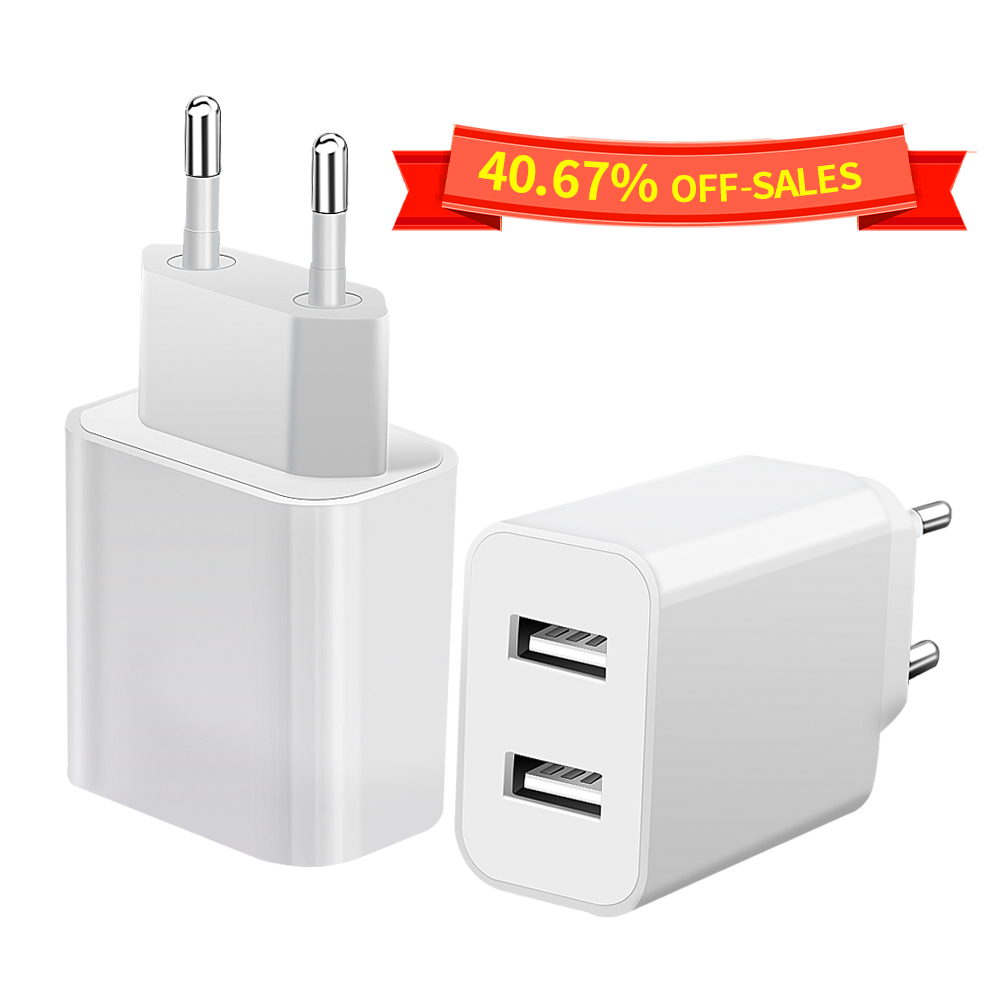 5V 2a 2 usb port 10w phone chargers mobile phone USB wall charger for phone