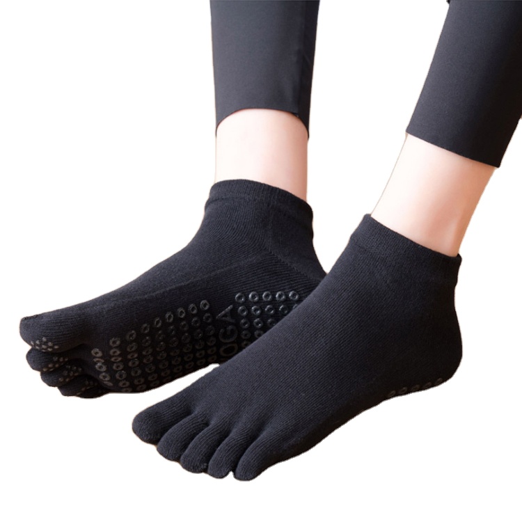 Combed Cotton All Inclusive Five Finger Socks Dispensing Dance Yoga Indoor Fitness Exercise Socks