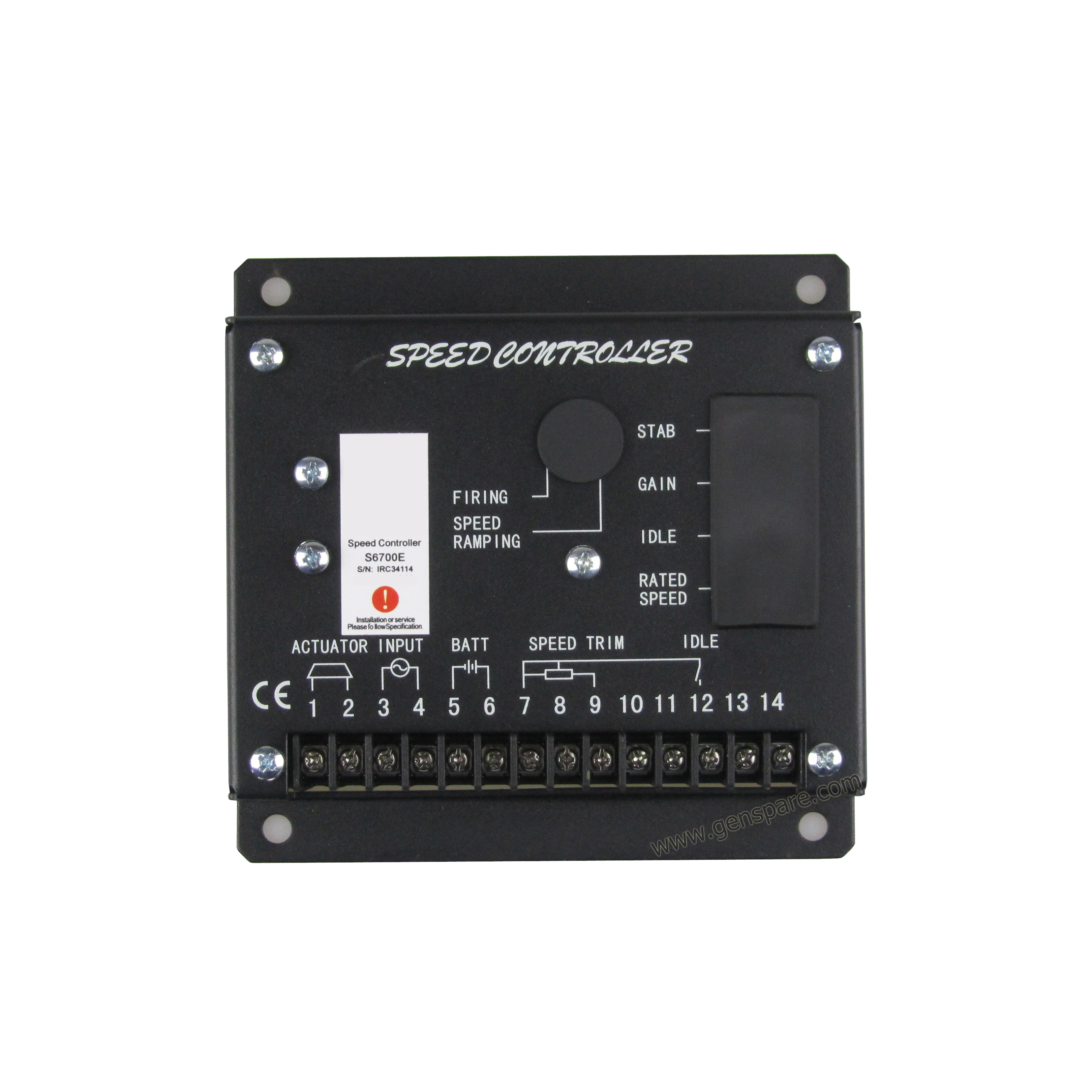 Регулятор скорости DCEC S6700E, регулятор скорости