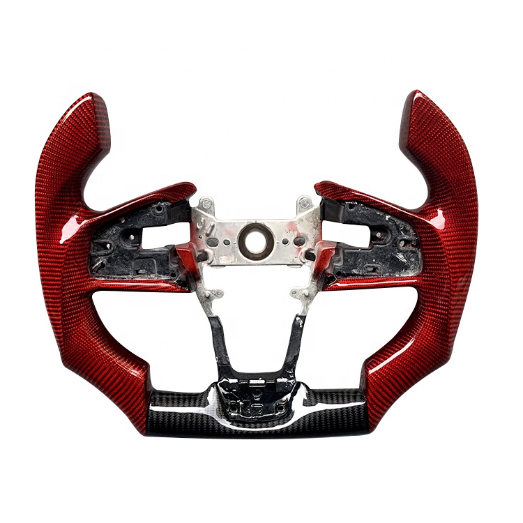 China Made Car Racing Customized SPORT 100% Real carbon fiber Steering Wheel For Honda 10 th gen CI VIC (US)