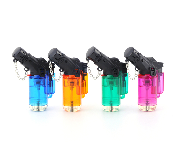 Wholesale Smoking Accessories Plastic Cigarette Lighter Gas Unique Design Jet Gas Torch Lighter