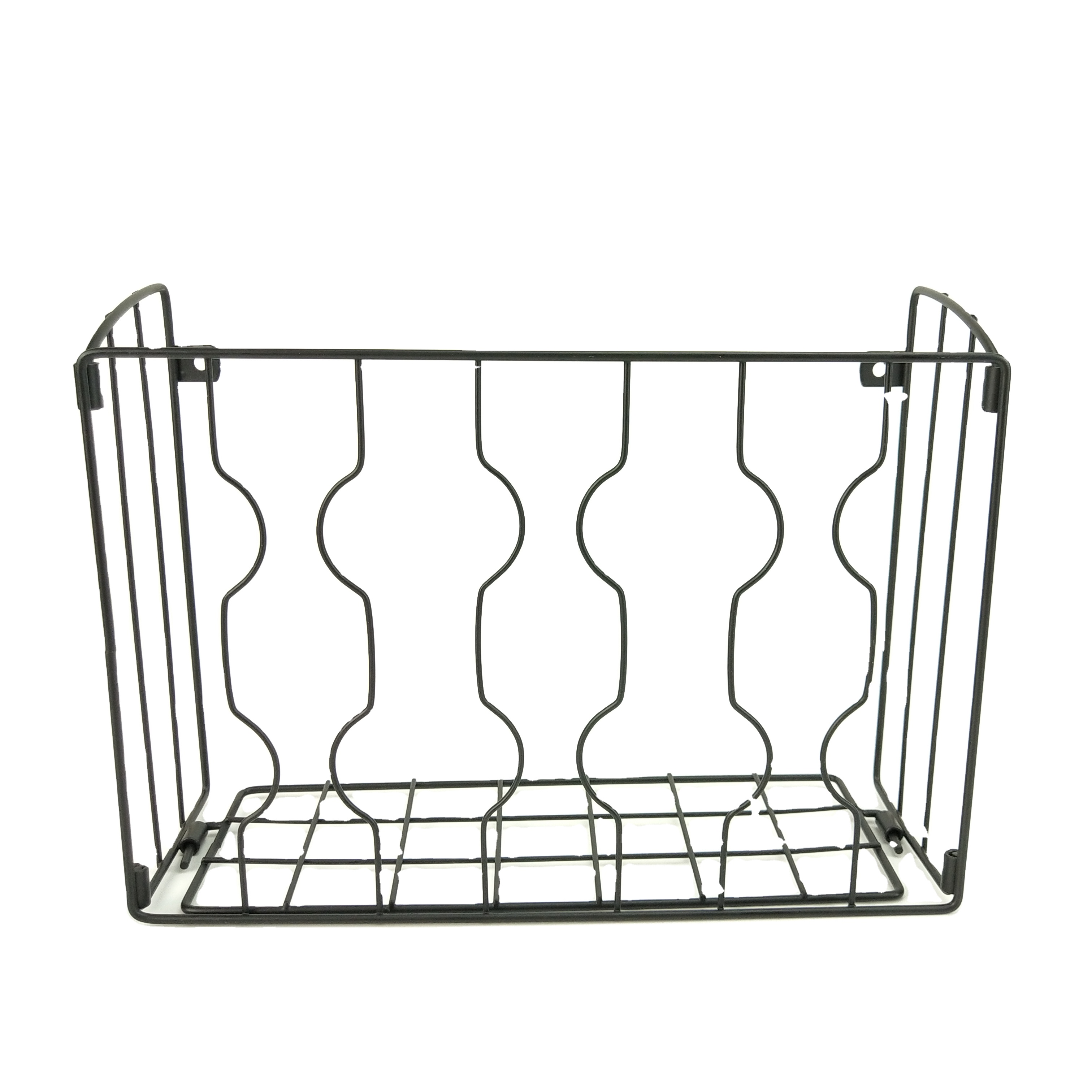 Black Wire Metal Wall Hanging Office Organizer Office Accessories Storage Holders Desk Organizer Wall Mount File Magazine Holder