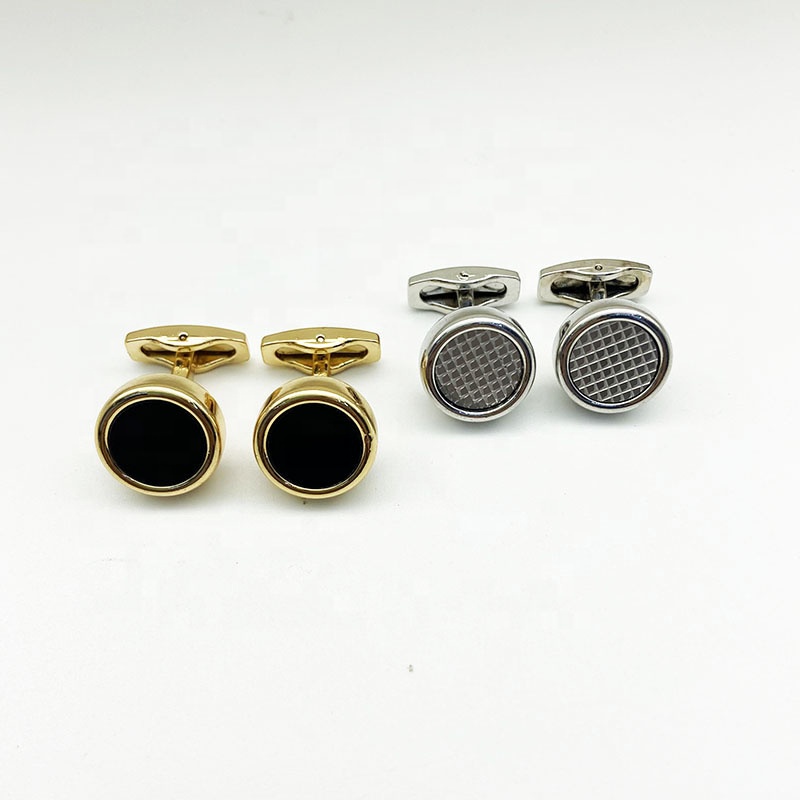 Men's Fashion Shirt Decoration Cufflinks Customized Logo Metal Cuff Links