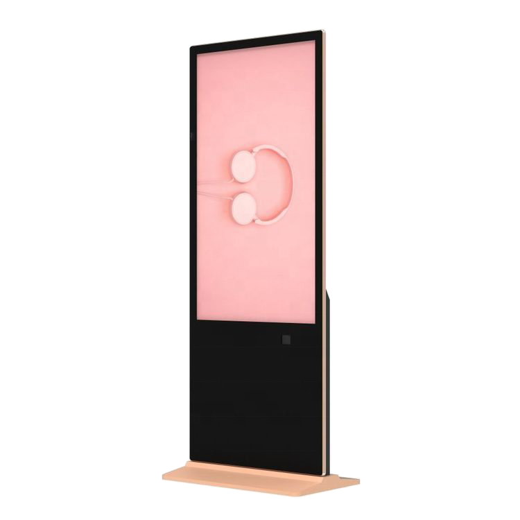 IR PCAP Touch Digital Signage Player With Wheels LCD LED Android Digital Signage Totem Display Screen