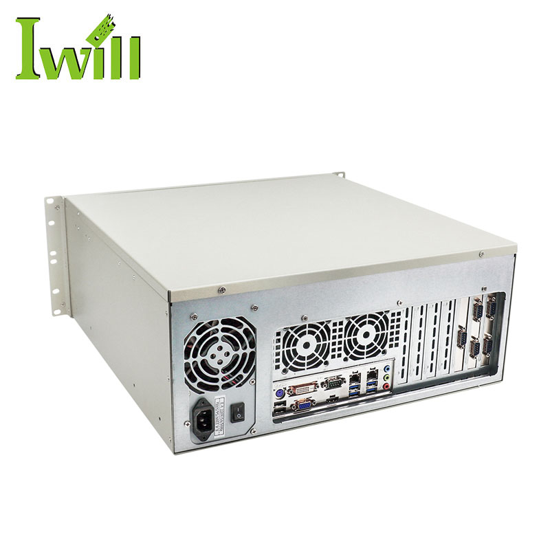 19 "4U rack mount сервер промышленный ПК Core i7 6700 dual lan 6 последовательный порт Поддержка 6 3,5 дюймов HDD