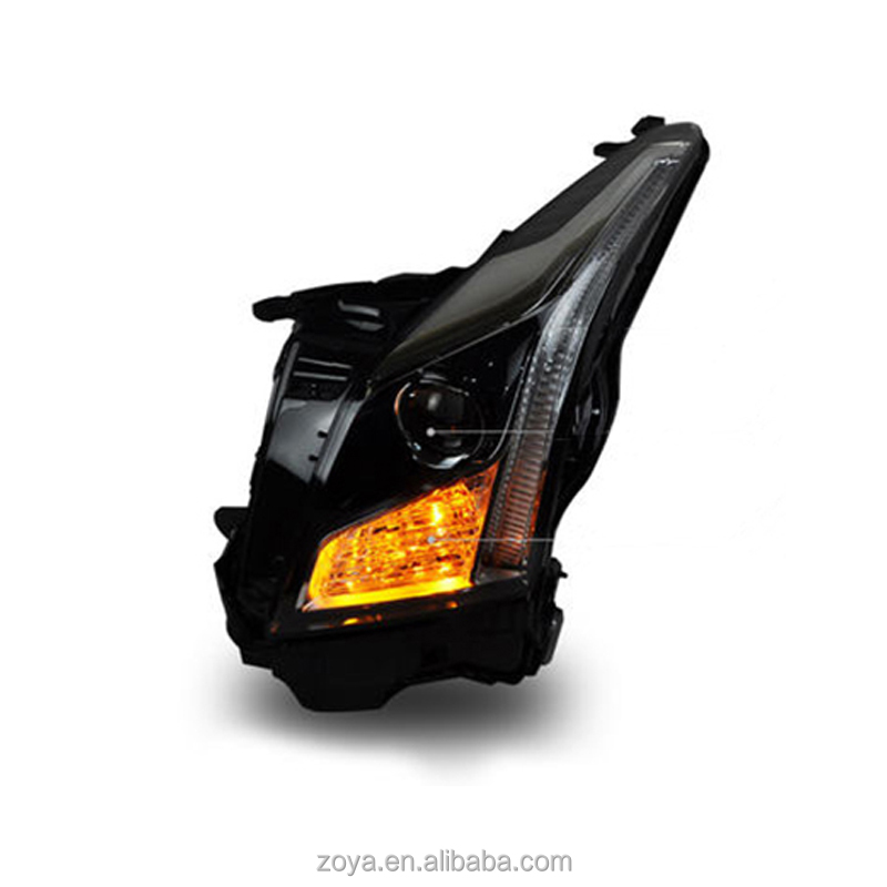 Headlight assembly low-level configuration to high configuration LED daytime running light lens tuning light for ATS-L