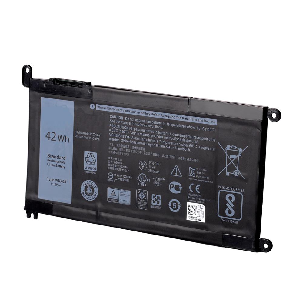 Подлинная аккумуляторная батарея WDXOR WDX0R для ноутбука Dell inspiron 14 15 P66F 5568 P58F 5578 5579 5583 P86F 7572 P61F 7579