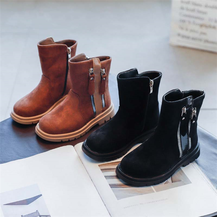 New 2020 velvet boots non-slip versatile cotton boots kids winter boots