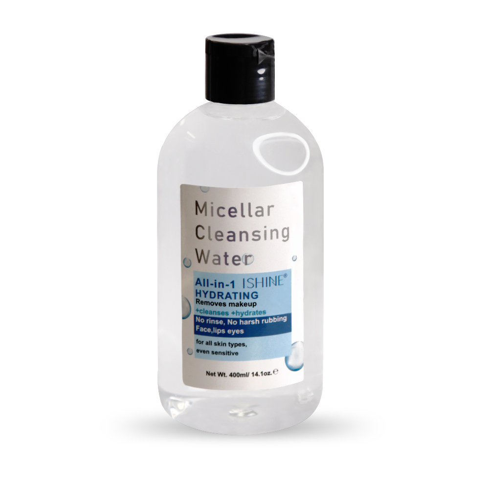 Private brand waterproof organic liquid oil-free makeup remover Gentle cleansing facial and eye makeup remover