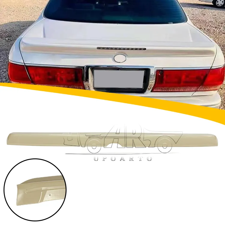 Rear Automotive Spoilers ABS Plastic Carbon Fiber With Brake Light Back Wing Trunk Spoiler For Toyota Crown 2002 2003 2004
