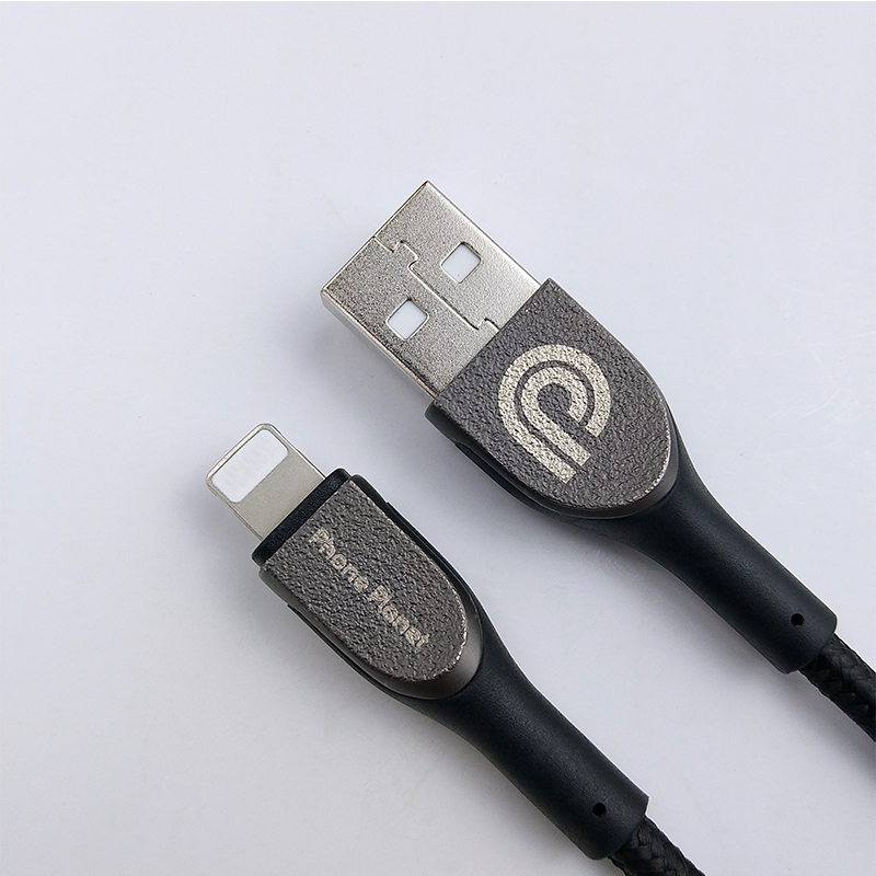 Phone Planet On Stock Zinc Alloy PP Yarn Braid Fast Charging USB Data Cable For I-phone PJ-AL-003-100-YQ