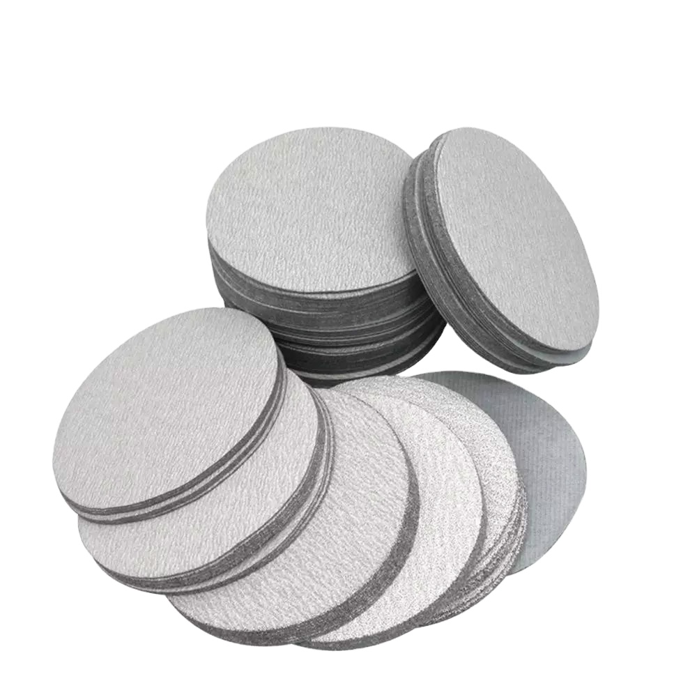 China premium konaflex-platinum white 5inch(125mm) hook&loop sanding disc