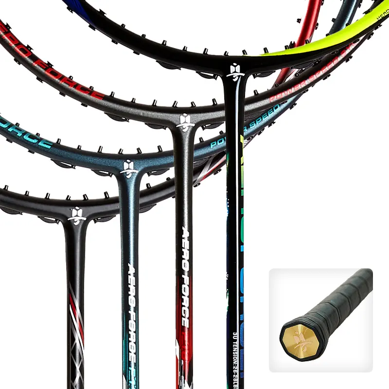 High quality full carbon badminton racket professional