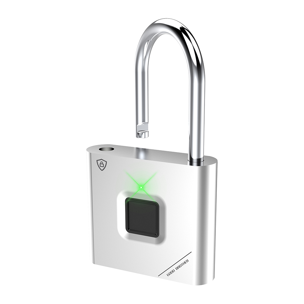 New IP67 Waterproof Padlock Intelligent Fingerprint Cabinet Lock Zinc Alloy Ordinary USB OEM Power Battery Outdoor Class Weight