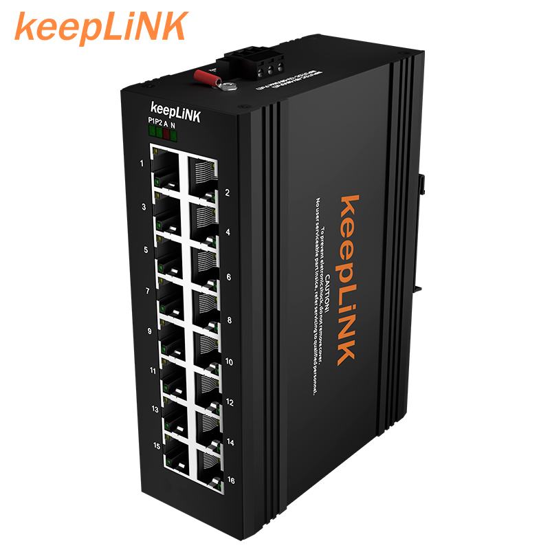 Промышленные сети 16 портов гигабитный коммутатор 12V/24V внешний источник питания