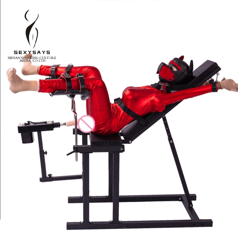 Sadism and Masochism Teach slave Love Deeper Position Sex tool to make love tools With handcuffs sex chair