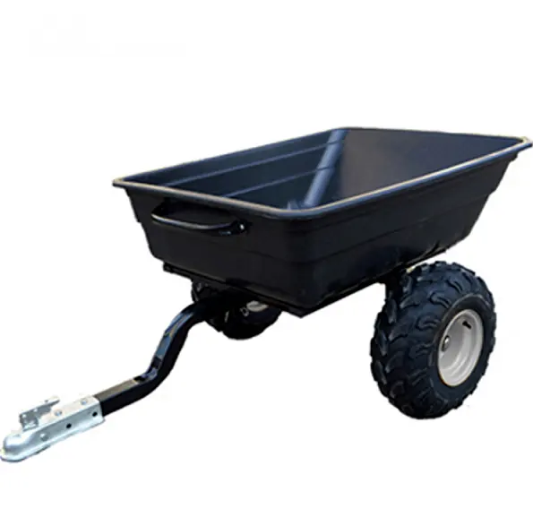BTC005 Yard садовый фермерский трактор ATV Wagon Pull Back Utility Quad Tipping Trailer Cart