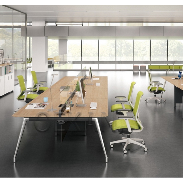 Medical Furniture Office Workstation Table Wooden Office Partition Desk