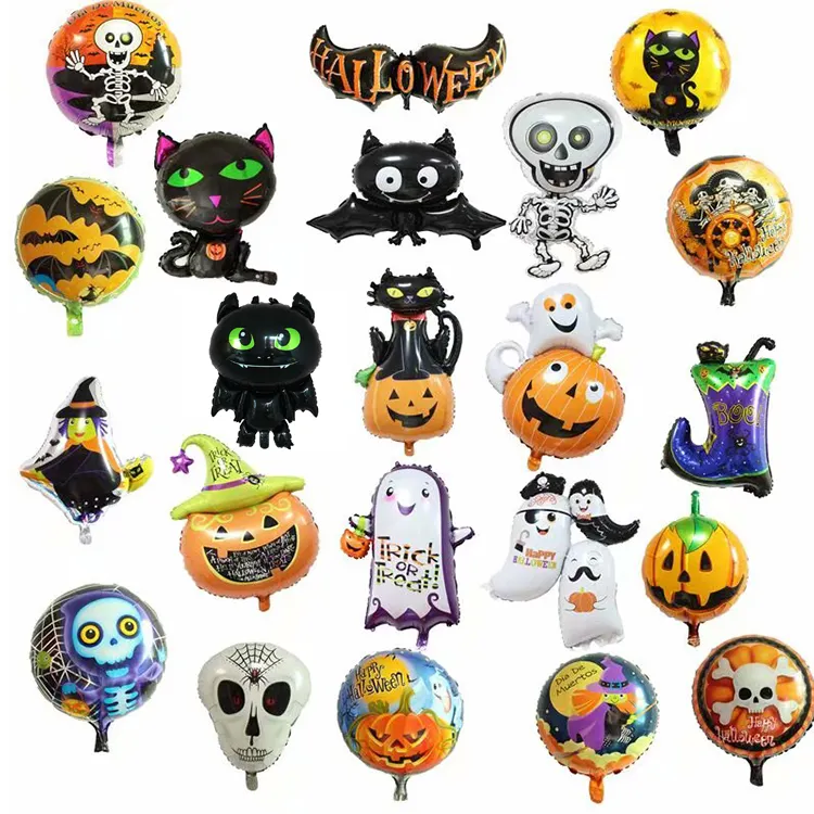 2021 New Design 18inch Round Shaped Halloween Helium Balloons