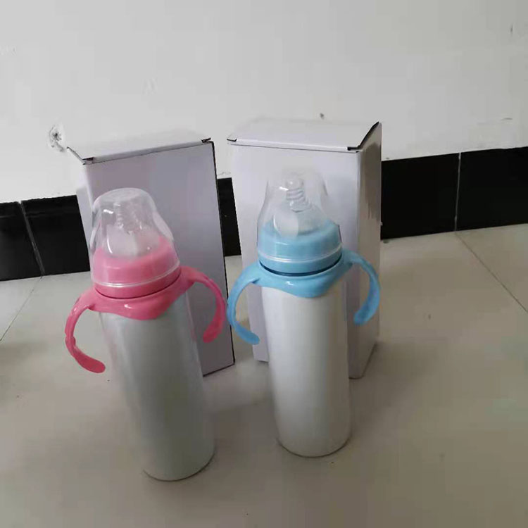 Amazon custom 8oz сублимационные заготовки бутылка для кормления ребенка из нержавеющей стали Вакуумная Изолированная бутылка для воды