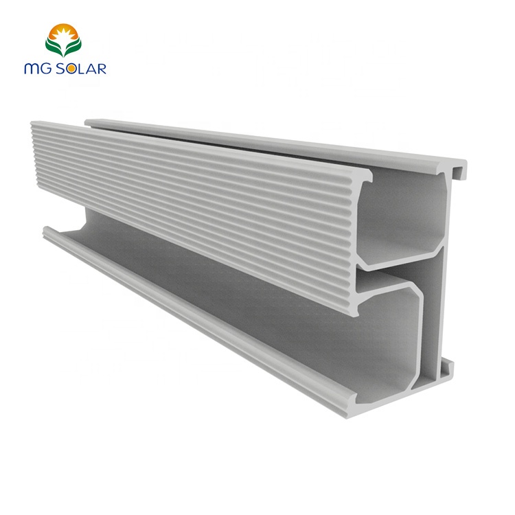 Aluminium rail for solar panels pv solar panel aluminum solar mounting rail