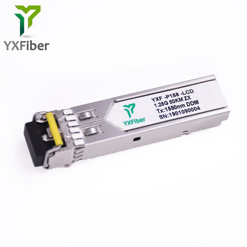 YXFiber 80 км дуплекс LC 1,25 г 1550nm Cisco совместимый модуль приемопередатчика SFP
