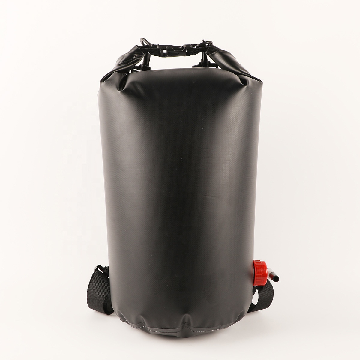 Black simple wet bag for swimming seaside contracted dry bag swimming slim travel portable waterproof bag