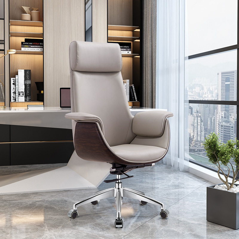 Sillas de oficina Conference chair leather chaise de bureau swivel ergonomic executive office chair boss luxury office furniture