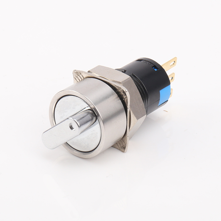 16mm waterproof 2 position 3position Metal rotary Switch knob Switch