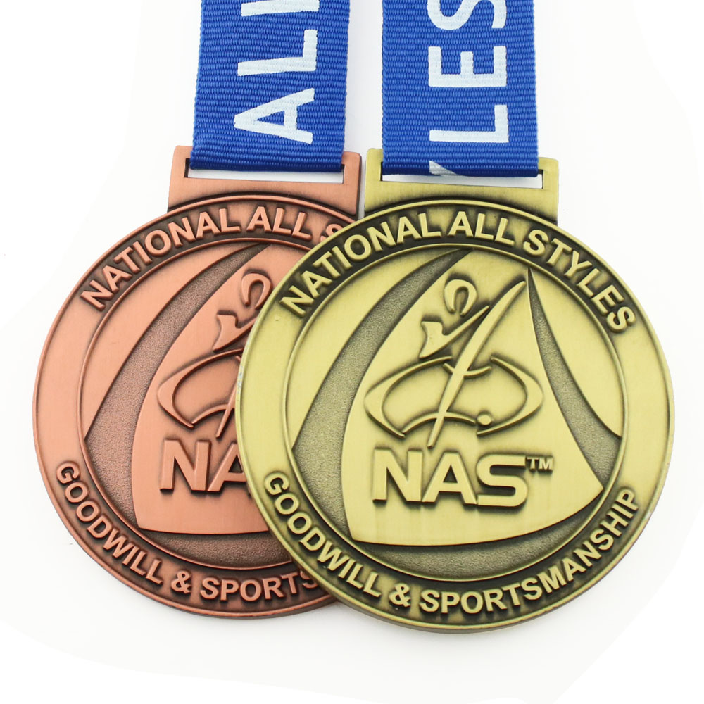 factory custom cheap 3d metal sports trophy sields and medals for cricket