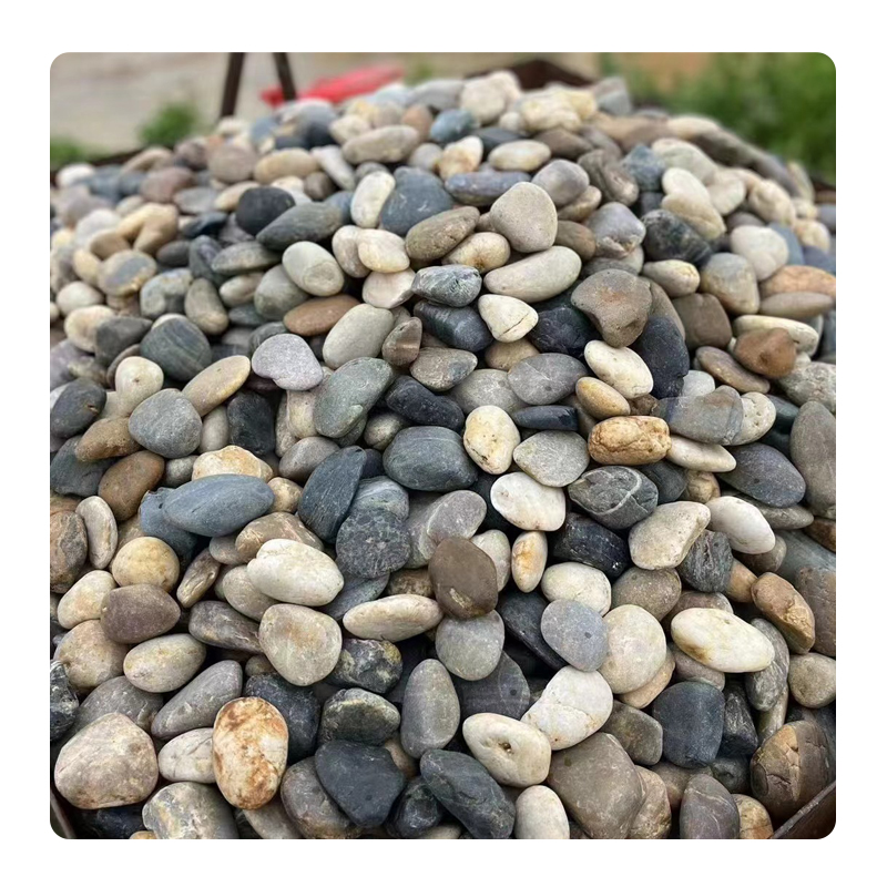 Natural Washed Mixed Cobblestones Paving Outdoor Garden Stone Decorative Water Filtration Landscaping Rock River Stone Pebbles