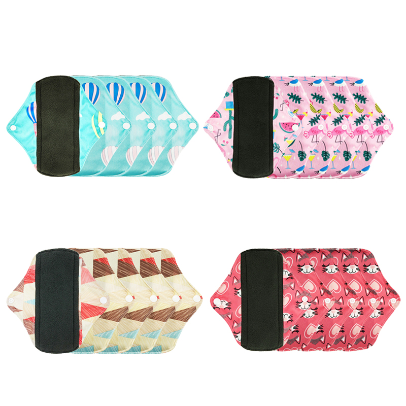 Snaps adjustable Cloth Sanitary Pad free sample reusable sanitary pad