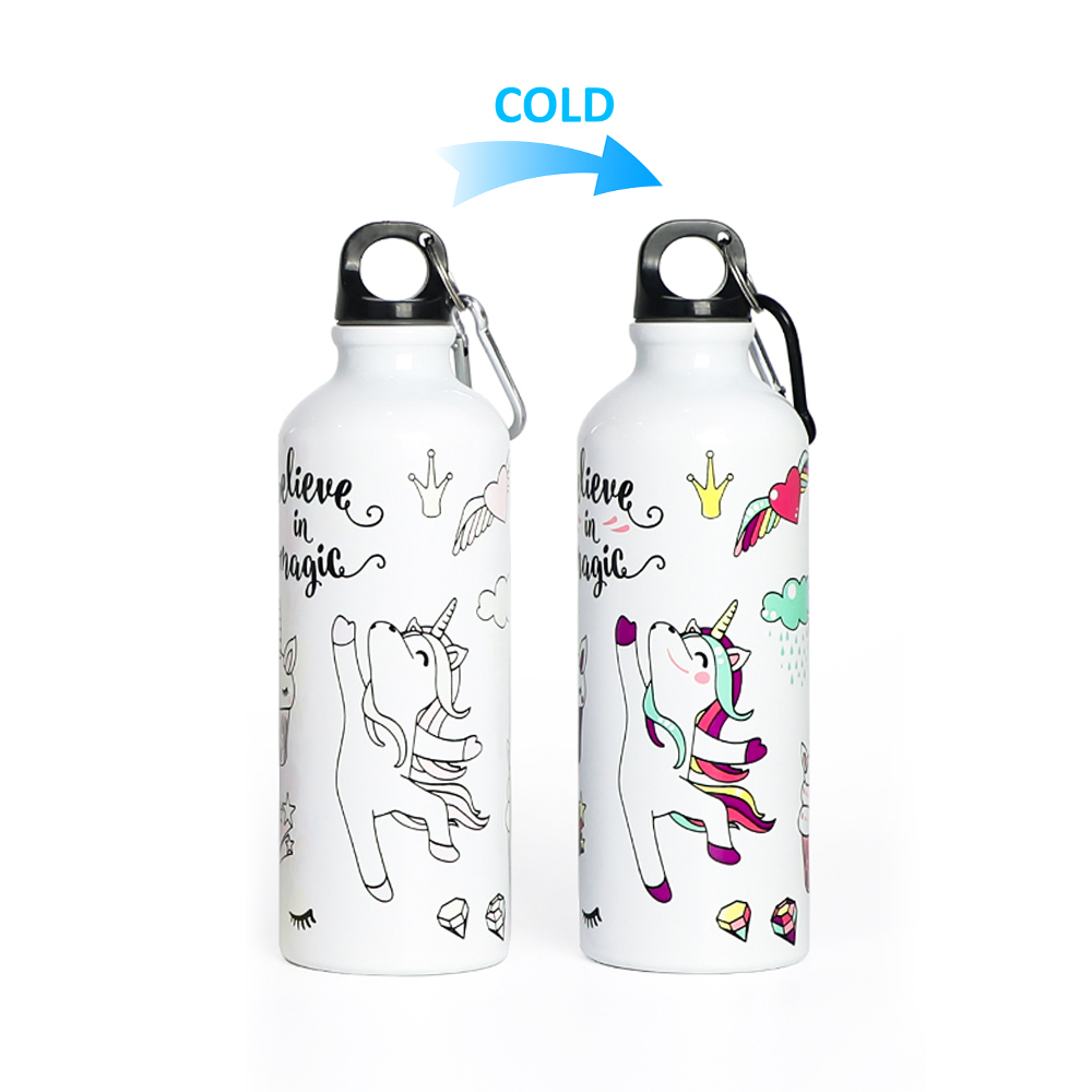 Wholesale eco bpa free cartoon 500ml aluminium metal sports cold drink bottle children custom kids water drink bottle