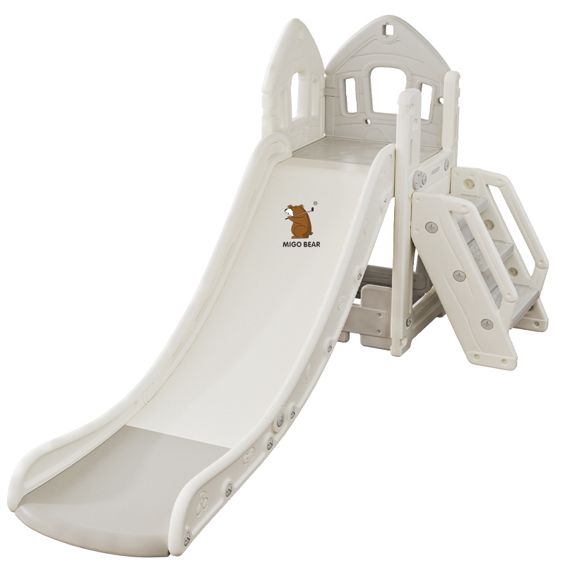 MIGO Bear Top Selling Kids Indoor Play House Baby Playroom Playground Plastic Swing And Slides For Children Sliding Toy