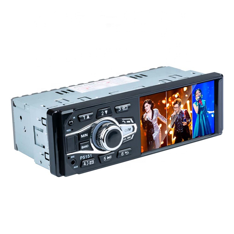 Автомагнитола 1 Din, MP5 плеер с HD-экраном 4,1 дюйма, дистанционным управлением, поддержкой bluetooth, AUX, USB, SD, SWC