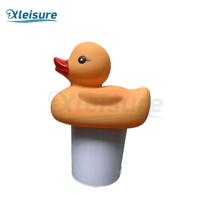 Pool Chlorine Dispenser Floater, Duck shape Spa Chemical Dispenser for Outdoor Swimming Pool Hot Tub