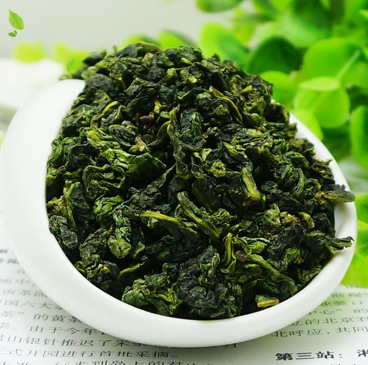 Зеленые чайные листья Oolong Fujian Oolong, чайные бренды Tie Guan Yin, листовой чай oolong