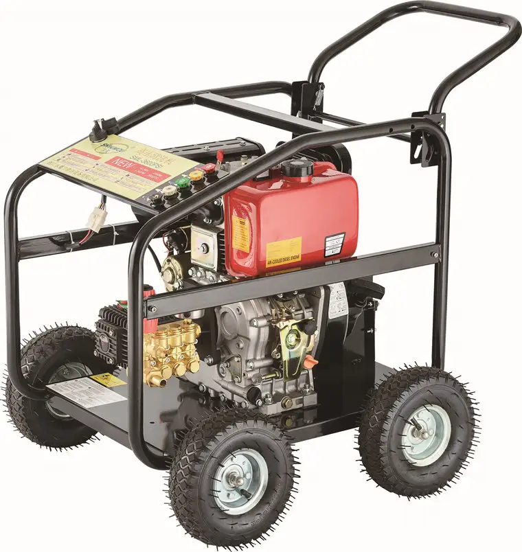 Big size new coming super powerful four wheel gasoline cleaner high pressure car cleaning machine