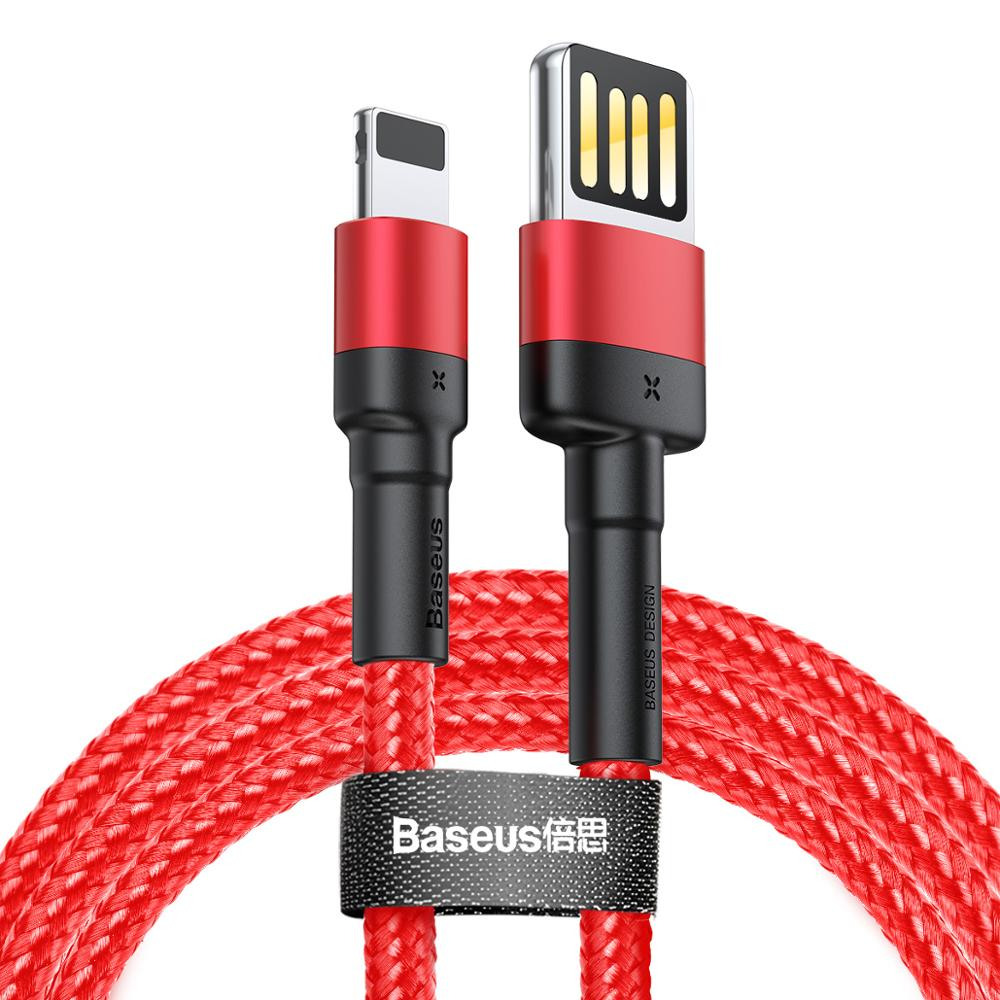 Поддержка baseus tech Двусторонняя 2.4A быстрой передачи данных зарядное устройство usb кабель для передачи данных зарядный кабель для передачи данных для Apple IPhone 5s x Xs