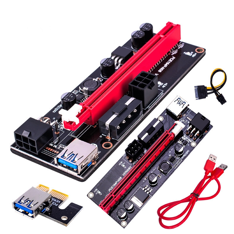 009S переходная карта PCI-E удлинитель USB 3,0 адаптер кабель PCI 1X 4X 8X 16X удлинителя для видеокарта для GPU Mining
