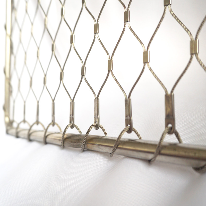 SS 316 Stainless Steel Ferrule Cable Mesh Fall protection Net Safety Netting Prevent Children Falling from Height