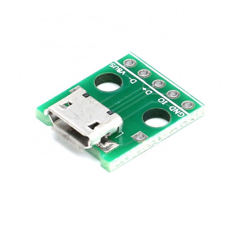 Плата адаптера USB на гнездовой разъем 2,0 штекер MICRO прямая штепсельная плата адаптера модуль линии питания мобильного телефона