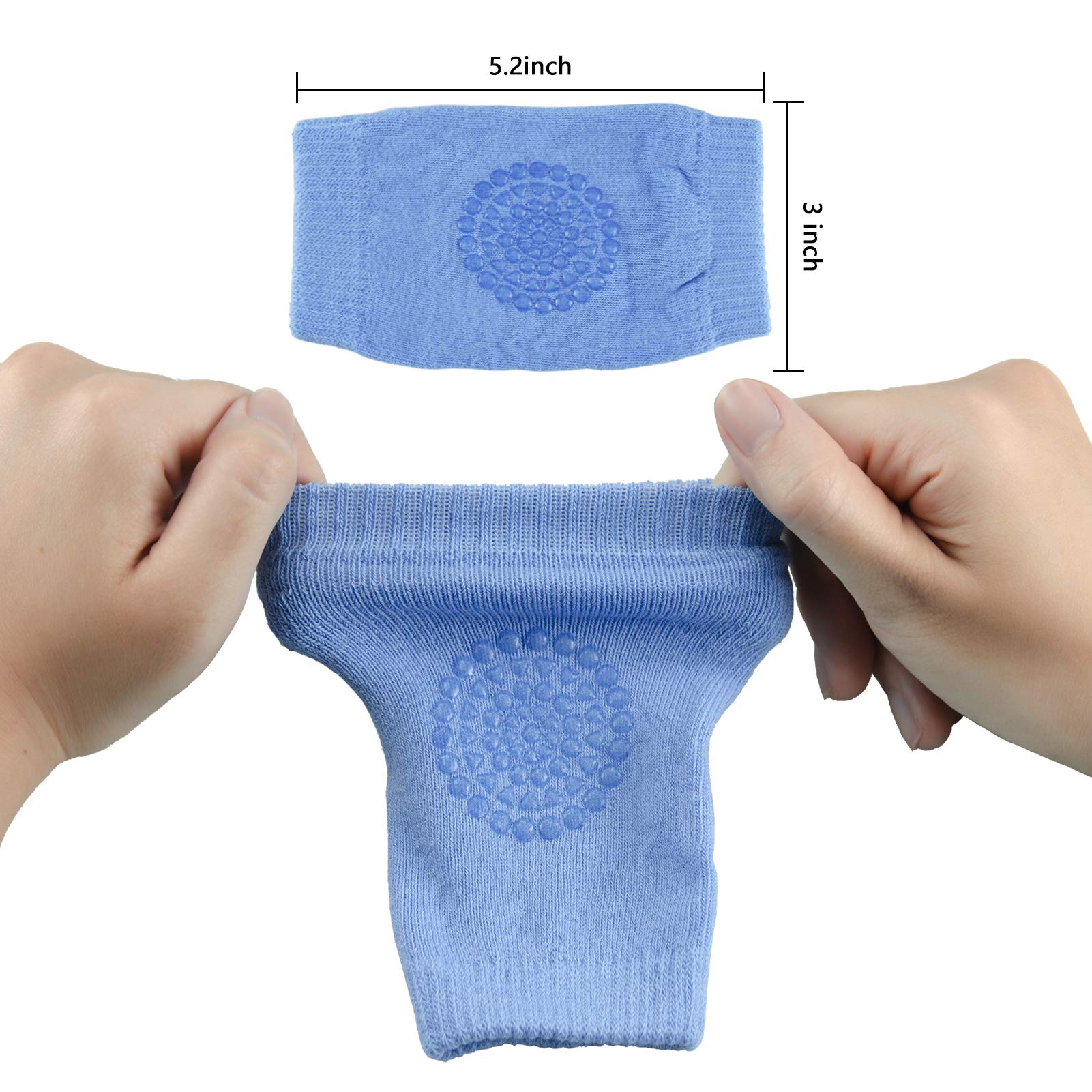 Baby Crawling Anti Slip Knee Pads, Unisex Baby Knee Protectors Toddler Leg Warmer Safety Walking Kneepads 5 Pairs