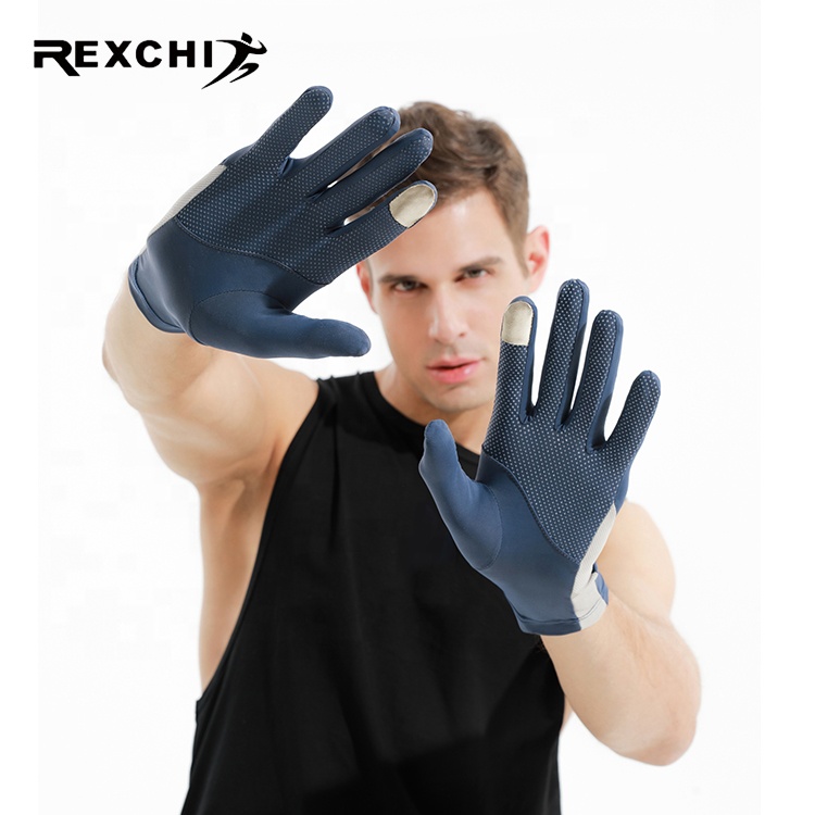 REXCHI XG41 New Summer Protection Gloves Thin Breathable Anti-Slip Full Finger Fishing Driving Running Suomy Gloves Motorcycle