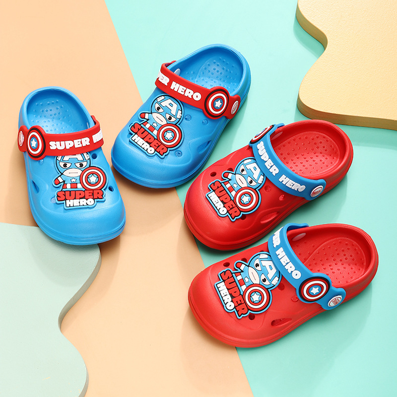 2021 New Kids Garden Shoes Outdoor Non-slip Cartoon Clogs Cors Shoes Wholesale