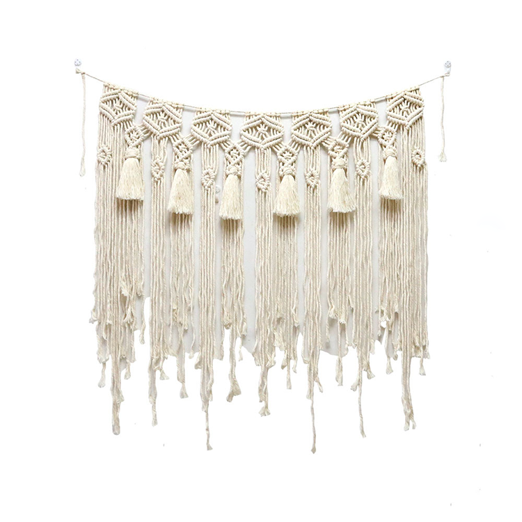 handwoven macrame wall hanging tapestry Wedding background decoration wall hanging macrame curtains home decor