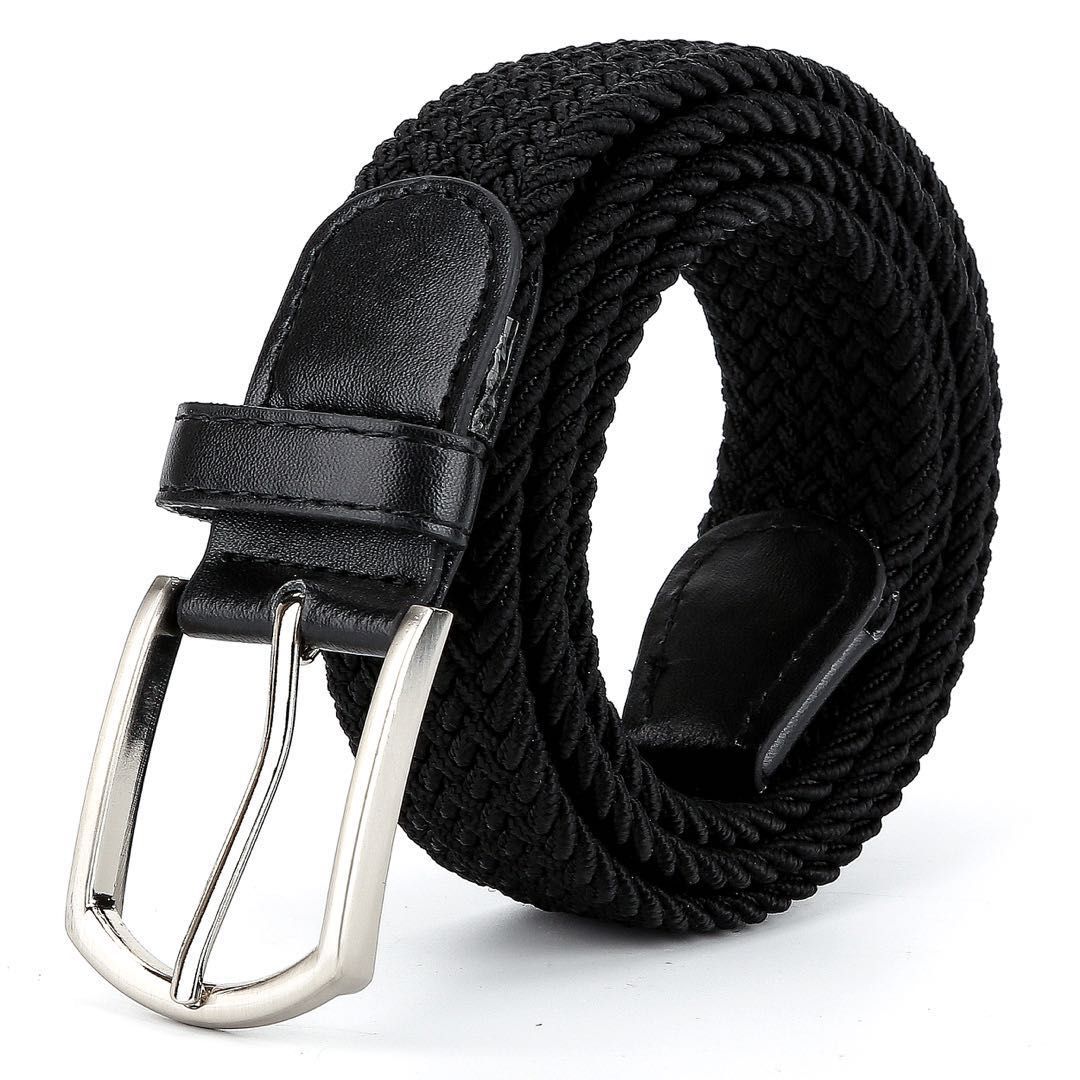 Boys' Kintted Web Elastic Woven Golf Stretch Braided Belt for Men Jeans Pants
