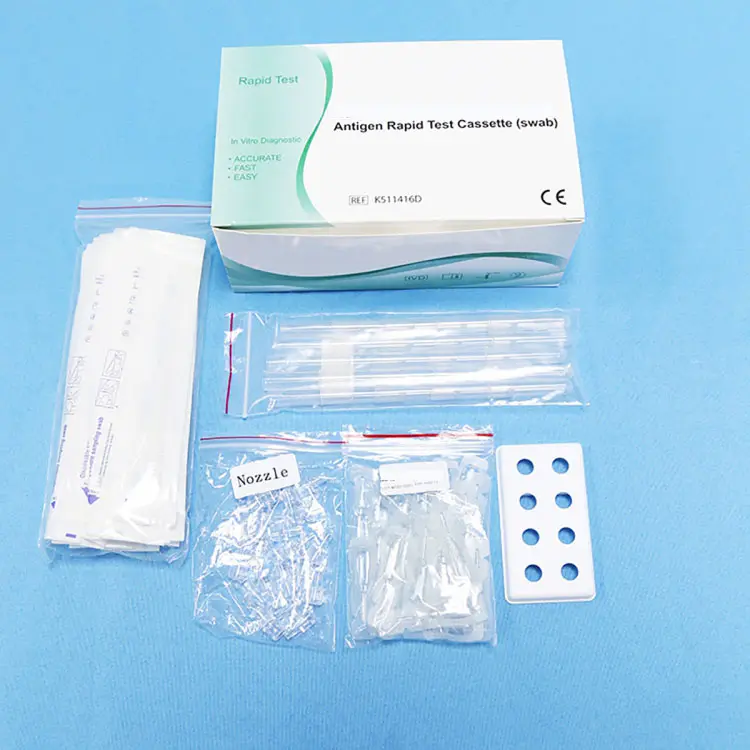 Stock 25 Tests/Kit Medical Diagnosis Self Test Kit Saliva Realy Antigen Rapid Test Kit In Germany